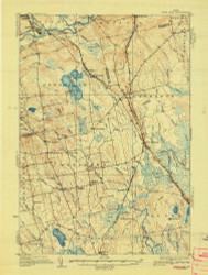 Boyd Lake, Maine 1933 (1933) USGS Old Topo Map Reprint 15x15 ME Quad 807403