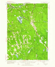 Boyd Lake, Maine 1955 (1961) USGS Old Topo Map Reprint 15x15 ME Quad 460234