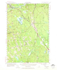Boyd Lake, Maine 1955 (1972) USGS Old Topo Map Reprint 15x15 ME Quad 460235