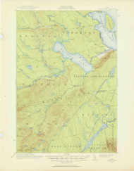 Brassua Lake, Maine 1921 (1921) USGS Old Topo Map Reprint 15x15 ME Quad 306486