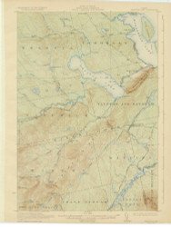 Brassua Lake, Maine 1923 (1923) USGS Old Topo Map Reprint 15x15 ME Quad 306488