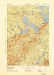 Brassua Lake, Maine 1944 (1944) USGS Old Topo Map Reprint 15x15 ME Quad 460239