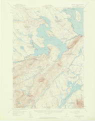 Brassua Lake, Maine 1957 (1959) USGS Old Topo Map Reprint 15x15 ME Quad 306487