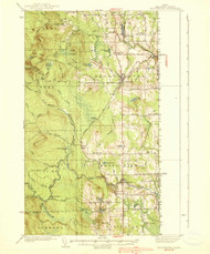 Bridgewater, Maine 1938 (1938) USGS Old Topo Map Reprint 15x15 ME Quad 460244