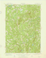 Brooks, Maine 1955 (1957) USGS Old Topo Map Reprint 15x15 ME Quad 306491