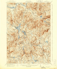 Bryant Pond, Maine 1914 (1944) USGS Old Topo Map Reprint 15x15 ME Quad 460256