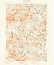 Buckfield, Maine 1913 (1913) USGS Old Topo Map Reprint 15x15 ME Quad 460259