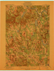 Buckfield, Maine 1913 (1913) USGS Old Topo Map Reprint 15x15 ME Quad 807411