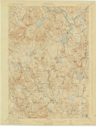 Buckfield, Maine 1913 (1924) USGS Old Topo Map Reprint 15x15 ME Quad 306495