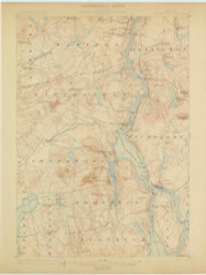 Bucksport, Maine 1900 (1900) USGS Old Topo Map Reprint 15x15 ME Quad 306498