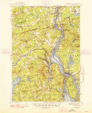 Bucksport, Maine 1948 (1948) USGS Old Topo Map Reprint 15x15 ME Quad 460267