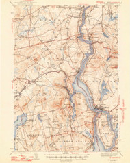 Bucksport, Maine 1948 (1948) USGS Old Topo Map Reprint 15x15 ME Quad 460268
