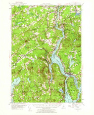 Bucksport, Maine 1955 (1962) USGS Old Topo Map Reprint 15x15 ME Quad 460270