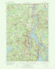 Bucksport, Maine 1955 (1972) USGS Old Topo Map Reprint 15x15 ME Quad 306499