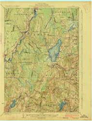 Burnham, Maine 1926 (1926) USGS Old Topo Map Reprint 15x15 ME Quad 807417