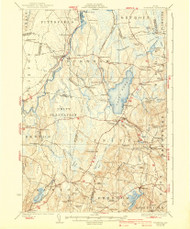 Burnham, Maine 1926 (1940) USGS Old Topo Map Reprint 15x15 ME Quad 460272