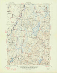 Burnham, Maine 1926 (1947) USGS Old Topo Map Reprint 15x15 ME Quad 306502