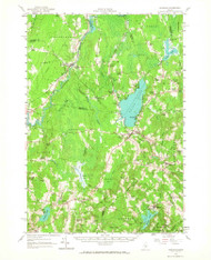 Burnham, Maine 1957 (1967) USGS Old Topo Map Reprint 15x15 ME Quad 460273
