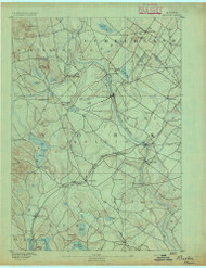Buxton, Maine 1891 (1891) USGS Old Topo Map Reprint 15x15 ME Quad 807424
