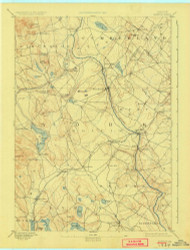 Buxton, Maine 1892 (1925) USGS Old Topo Map Reprint 15x15 ME Quad 807419