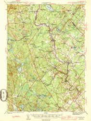 Buxton, Maine 1944 (1944) USGS Old Topo Map Reprint 15x15 ME Quad 460275