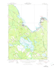 Calais, Maine 1929 (1975) USGS Old Topo Map Reprint 15x15 ME Quad 460283