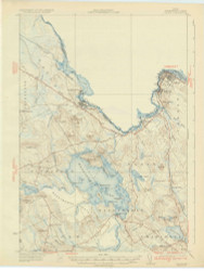Calais, Maine 1932 (1932) USGS Old Topo Map Reprint 15x15 ME Quad 306507