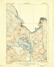 Calais, Maine 1932 (1932) USGS Old Topo Map Reprint 15x15 ME Quad 460279