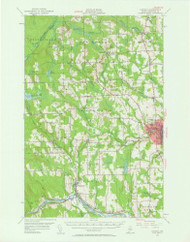 Caribou, Maine 1953 (1961) USGS Old Topo Map Reprint 15x15 ME Quad 306508