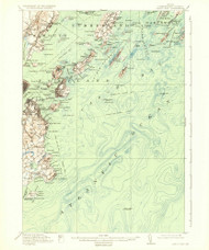 Casco Bay, Maine 1916 (1936) USGS Old Topo Map Reprint 15x15 ME Quad 460290