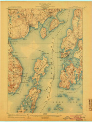Castine, Maine 1904 (1904) USGS Old Topo Map Reprint 15x15 ME Quad 807446