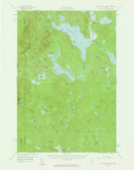 Caucomgomoc Lake, Maine 1958 (1961) USGS Old Topo Map Reprint 15x15 ME Quad 306517