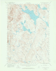 Caucomgomoc Lake, Maine 1958 (1966) USGS Old Topo Map Reprint 15x15 ME Quad 306518