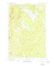 Caucomgomoc Lake, Maine 1958 (1977) USGS Old Topo Map Reprint 15x15 ME Quad 460304