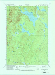 Caucomgomoc Lake, Maine 1958 (1987) USGS Old Topo Map Reprint 15x15 ME Quad 807842