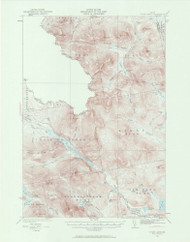 Chain Lakes, Maine 1932 (1961) USGS Old Topo Map Reprint 15x15 ME Quad 306519