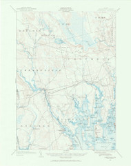 Cherryfield, Maine 1902 (1966) USGS Old Topo Map Reprint 15x15 ME Quad 306520