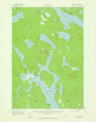Chesuncook, Maine 1958 (1961) USGS Old Topo Map Reprint 15x15 ME Quad 306522