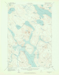 Chesuncook, Maine 1958 (1961) USGS Old Topo Map Reprint 15x15 ME Quad 306523