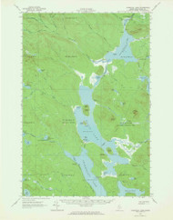 Churchill Lake, Maine 1962 (1964) USGS Old Topo Map Reprint 15x15 ME Quad 306524
