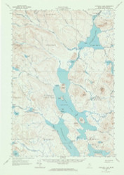 Churchill Lake, Maine 1962 (1964) USGS Old Topo Map Reprint 15x15 ME Quad 306525