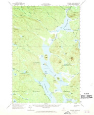 Churchill Lake, Maine 1962 (1970) USGS Old Topo Map Reprint 15x15 ME Quad 460324