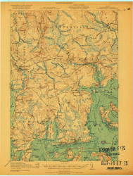 Columbia Falls, Maine 1921 (1921) USGS Old Topo Map Reprint 15x15 ME Quad 807454