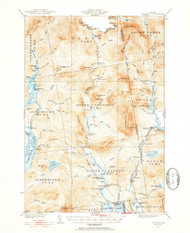 Cupsuptic, Maine 1931 (1954) USGS Old Topo Map Reprint 15x15 ME Quad 460336