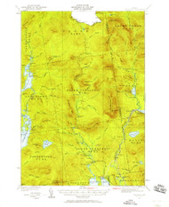 Cupsuptic, Maine 1931 (1958) USGS Old Topo Map Reprint 15x15 ME Quad 460337