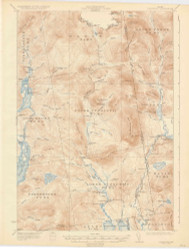 Cupsuptic, Maine 1935 (1935) USGS Old Topo Map Reprint 15x15 ME Quad 306531