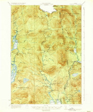 Cupsuptic, Maine 1935 (1935) USGS Old Topo Map Reprint 15x15 ME Quad 460334