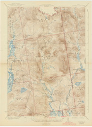 Cupsuptic, Maine 1935 (1944) USGS Old Topo Map Reprint 15x15 ME Quad 306530