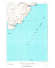 Cutler, Maine 1917 (1965) USGS Old Topo Map Reprint 15x15 ME Quad 460340