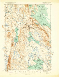 Danforth, Maine 1940 (1940) USGS Old Topo Map Reprint 15x15 ME Quad 460342